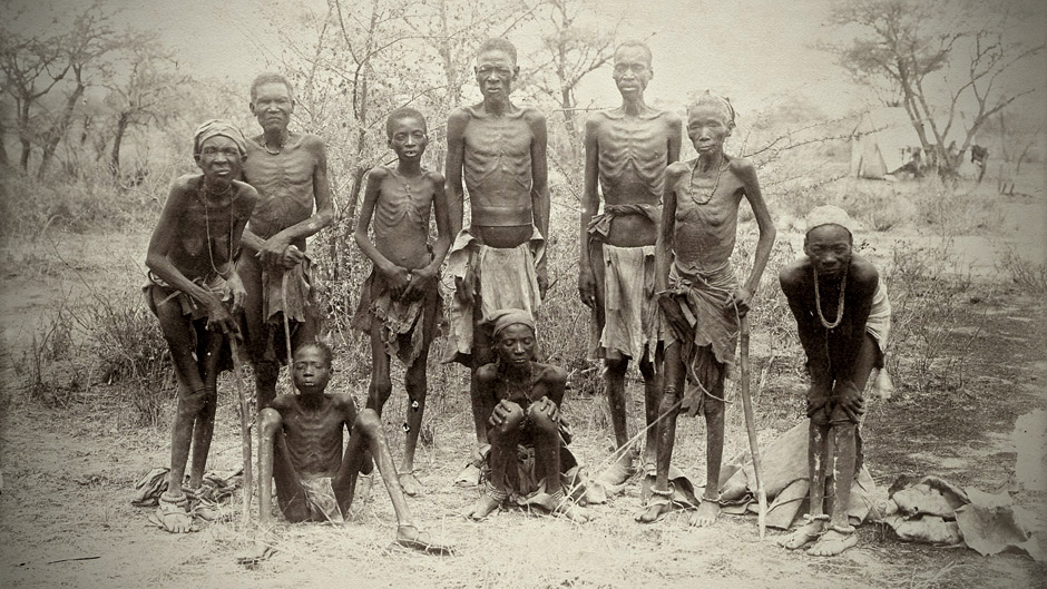 שורדים משבט ההרארו שברחו מהשטחים שנכבשו בידי גרמניה ביבשת אפריקה (צילום: Galerie Bassenge / ויקיפדיה).