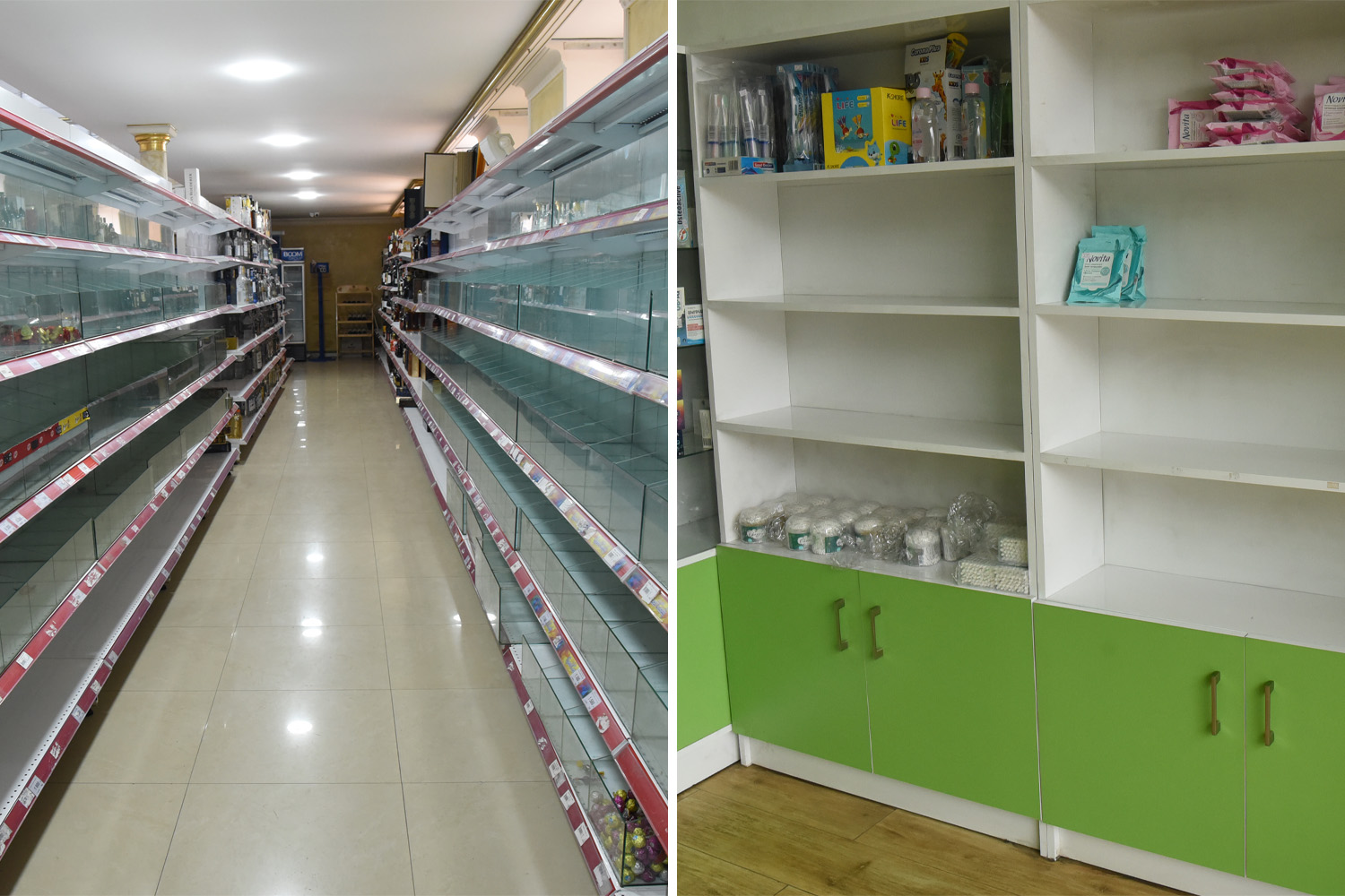 Severe food and medicine shortages in Stepanakert, the capital of Artsakh (Photos: Artsakh Information Center).